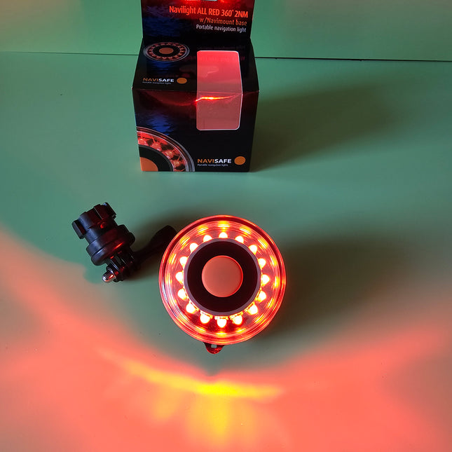 Navilight ALL RED 360 2NM w/Navimount Base 045