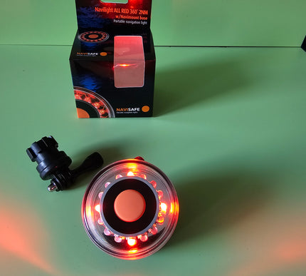 Navilight ALL RED 360 2NM w/Navimount Base 045