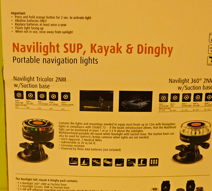NavilightSUP, Kayak & Dinghy pack 771